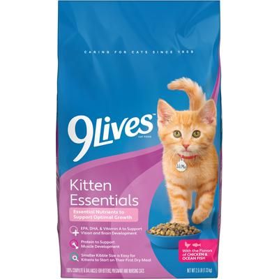 9Lives, Kitten Essentials, pollo + pescado de mar, 1.13 kg.