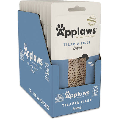Filet Treats, Filet Tilapia Filet Grain Free. 28 g, caja de 12. - Applaws