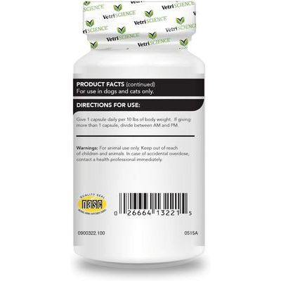 Cápsulas de coenzima Q10 de 10 mg, suplemento cardíaco para gatos y perros, 100 unidades