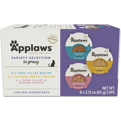 Alimento Húmedo, Gravy Variety Pack en Gravy. 60 g, caja de 8. - Applaws
