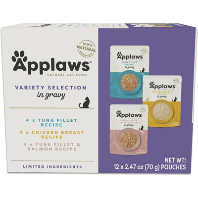 Alimento Húmedo, Gravy Variety Pack en Gravy. 70 g, caja de 12. - Applaws