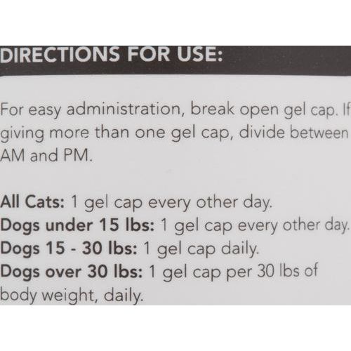 Suplemento de cápsulas blandas de Omega 3, 6 y 9 para gatos y perros, 90 unidades