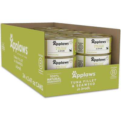 Alimento Húmedo, Filete de Atún with Seaweed Cat Food. 70 g, caja de 24. - Applaws