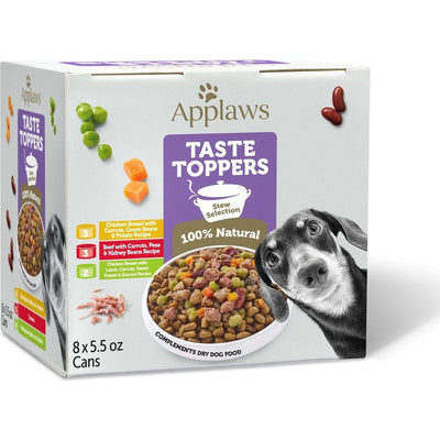 Taste Toppers, Taste Toppers Variety Stew Selection en Stew. 156 g, caja de 8. - Applaws