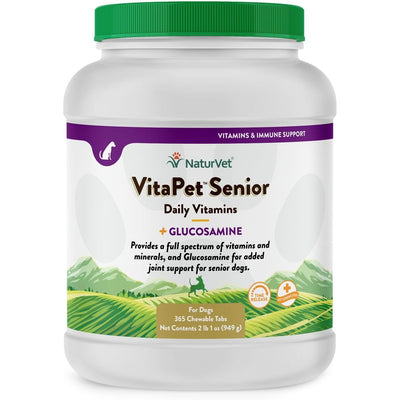 VitaPet Senior Daily Vitamin Immunity Supplement, sabor Tocino Ahumado Hickory. 1 unidad.