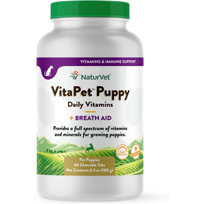 VitaPet Puppy Plus Breath Aid Tabs Multivitamin. 60 tabs.