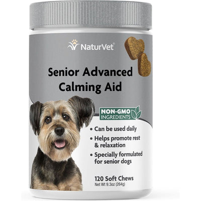 Advanced Calming Senior Supplement, sabor Tocino Ahumado Hickory. 264 g.