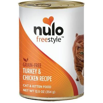 Nulo, FreeStyle Paté Beef & Lamb, Res + Cordero, Sin Granos, Gatos y Gatitos, 156 g × 24 latas
