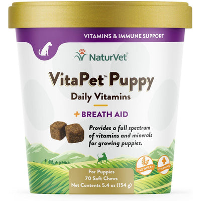 VitaPet Puppy Plus Breath Aid Soft Chews Multivitamin. 70 chews.