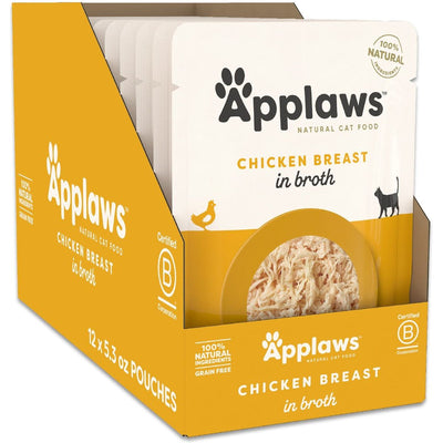 Alimento Húmedo, Pollo en Broth. 156 g, caja de 12. - Applaws