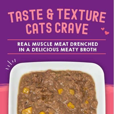 Alimento Húmedo Carnivore Cravings Savory Shreds para Gato sabor Atún y Calabaza 24 pack