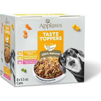 Taste Toppers, Taste Toppers Pollo en Broth. 156 g, caja de 8. - Applaws