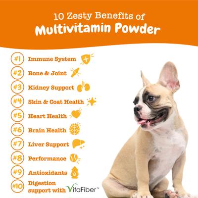 Multivitamínico en Polvo para Perros sabor Salmón 30 unidades