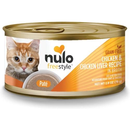 Nulo, FreeStyle Paté Chicken & Salmon, Pollo + Salmón, Sin Granos, Gatos y Gatitos, 79 g × 12 latas