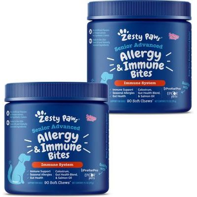 Senior Advanced Allergy & Immune para Piel e Inmunidad de Perros sabor Salmón 2 presentaciones