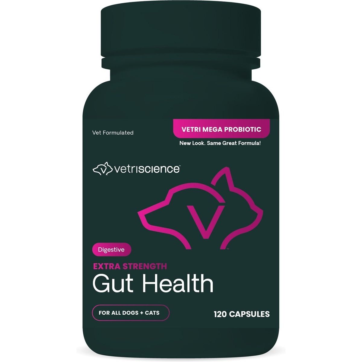 Extra Strength Gut Mega Probiotic & Prebiotic Health Easy-Open Capsules Digestive. 120 caps.