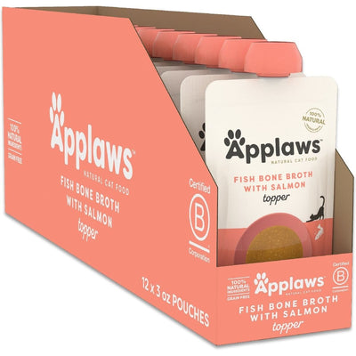Bone Broth Topper, Pescado Bone Broth with Salmón. 85 g, caja de 12. - Applaws