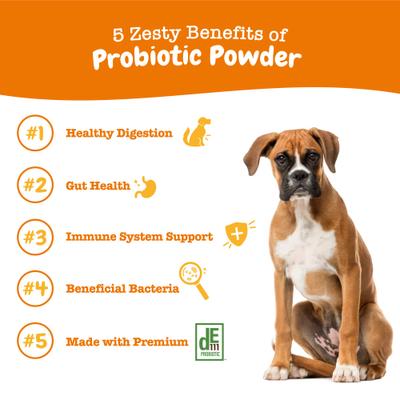 Probiótico en Polvo para Digestión de Perros sabor Calabaza 30 unidades