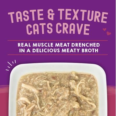 Alimento Húmedo Carnivore Cravings Savory Shreds para Gato 24 pack Chicken & Salmon
