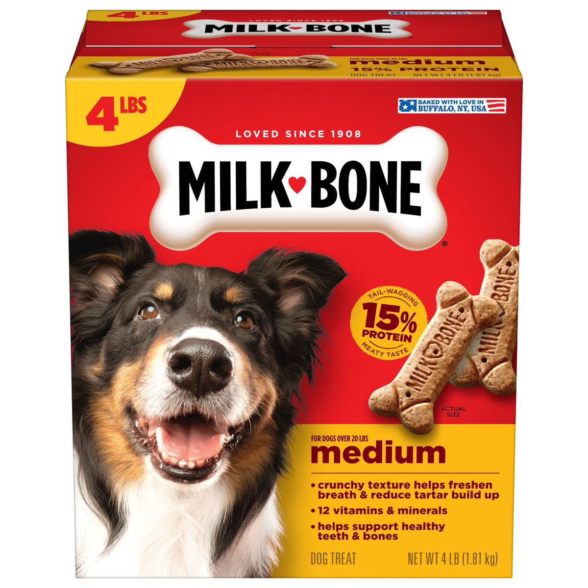 Milk-Bone Original Medium caja 4 lb 1.81 kg