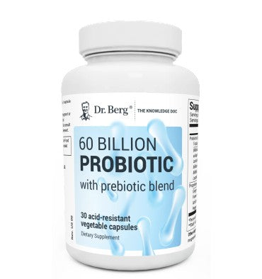 Dr. Berg, Probióticos 60 billones y Prebióticos. 30 caps.
