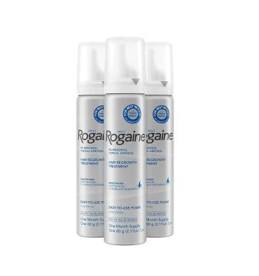 Rogaine para Hombre en Espuma, al 5%. caja para 3 meses