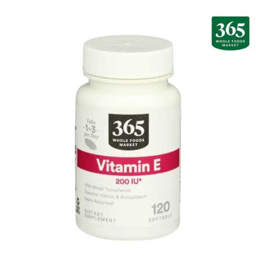 Vitamina E 200 IU, 120 caps.