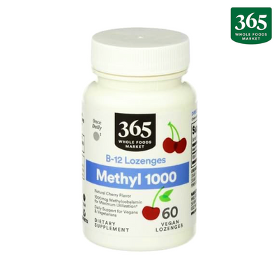 365 Whole Foods, Methyl 1000 B12 Lozenges Cherry. 60 V loz
