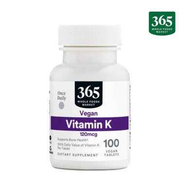 Vitamina K, vegana, 120 mcg. 100 tabs.