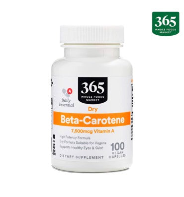 Betacraoteno Dry 7500 mcg Vitamina A. 100 Vcaps
