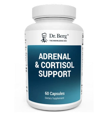 Dr. Berg, Soporte para Sistema Adrenal y control de Cortisol. 60 Vcaps