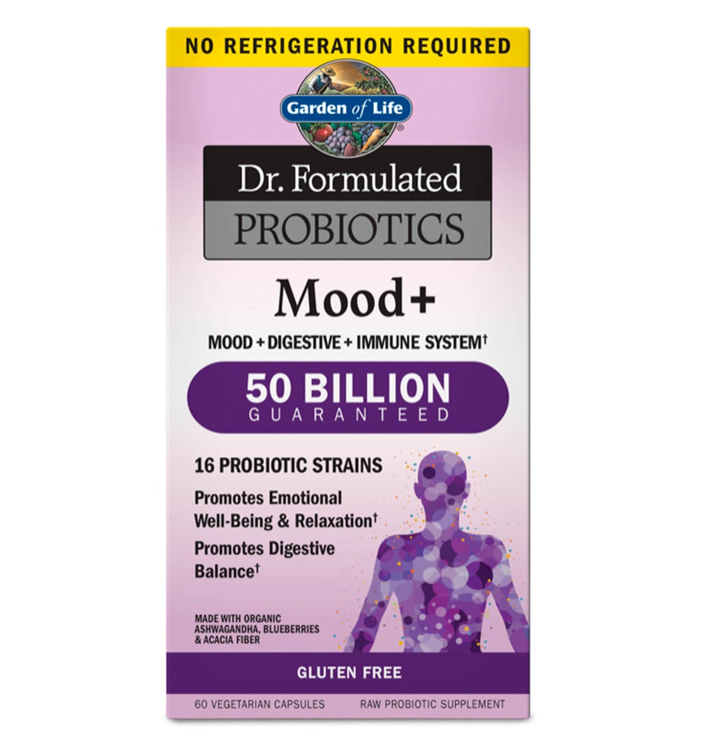 Probióticos Estado de Ánimo (Mood) 50 billones. 60 Vcaps