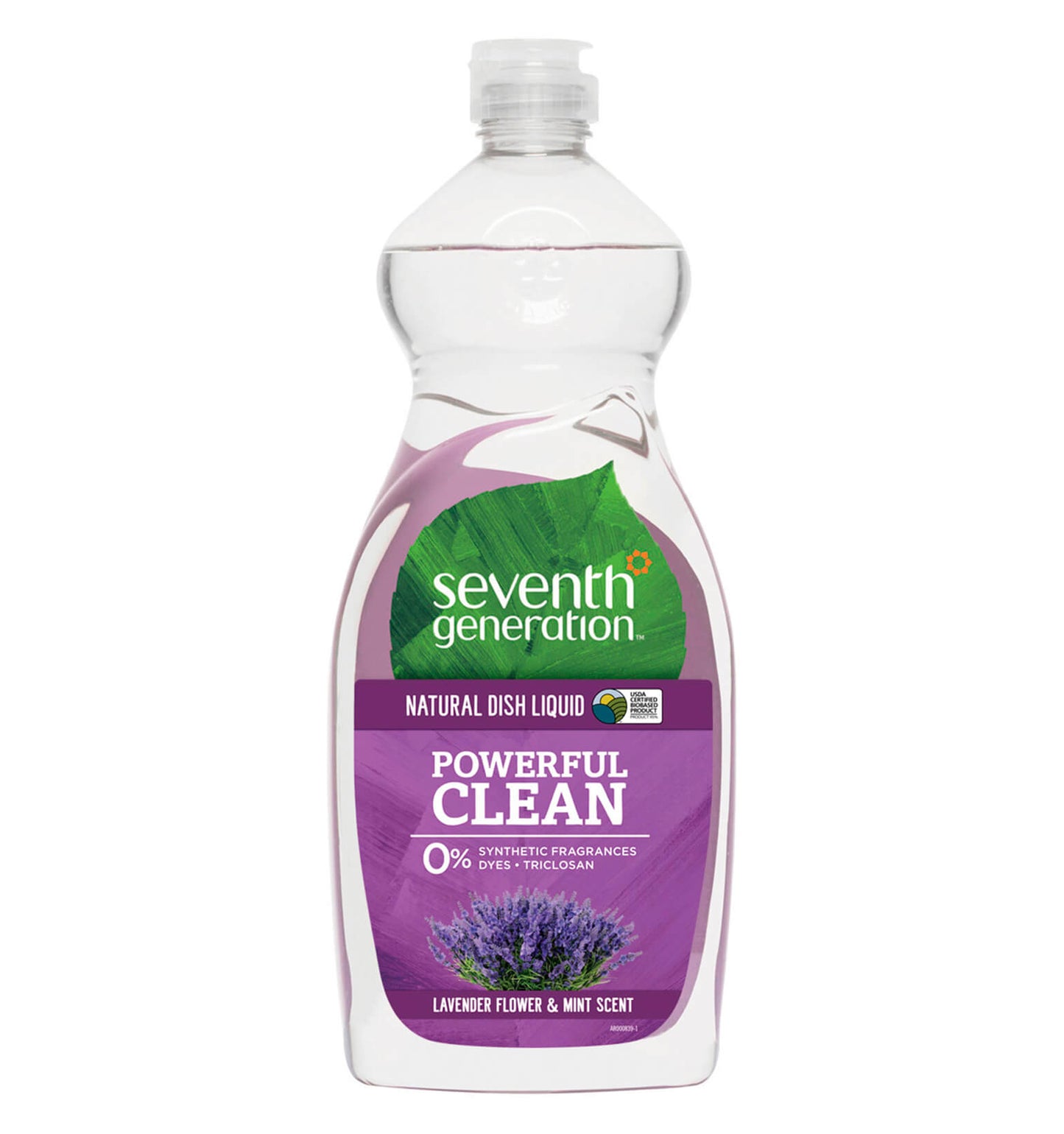 Detergente Natural para Platos, Lavanda y Menta, 739 ml.