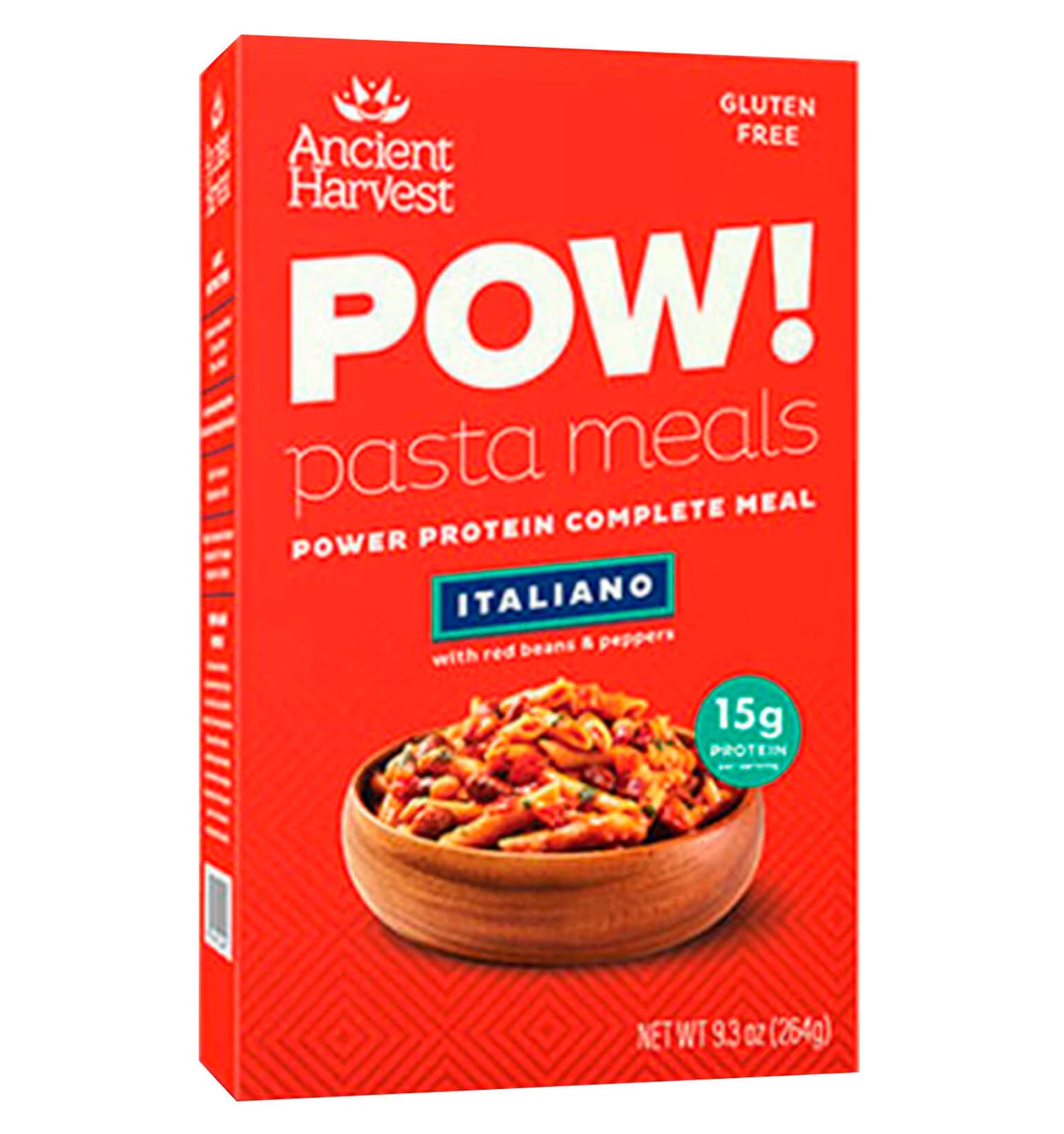 POW Pasta con Proteína de Frijoles Rojos y Pimientos, 264 gr.
