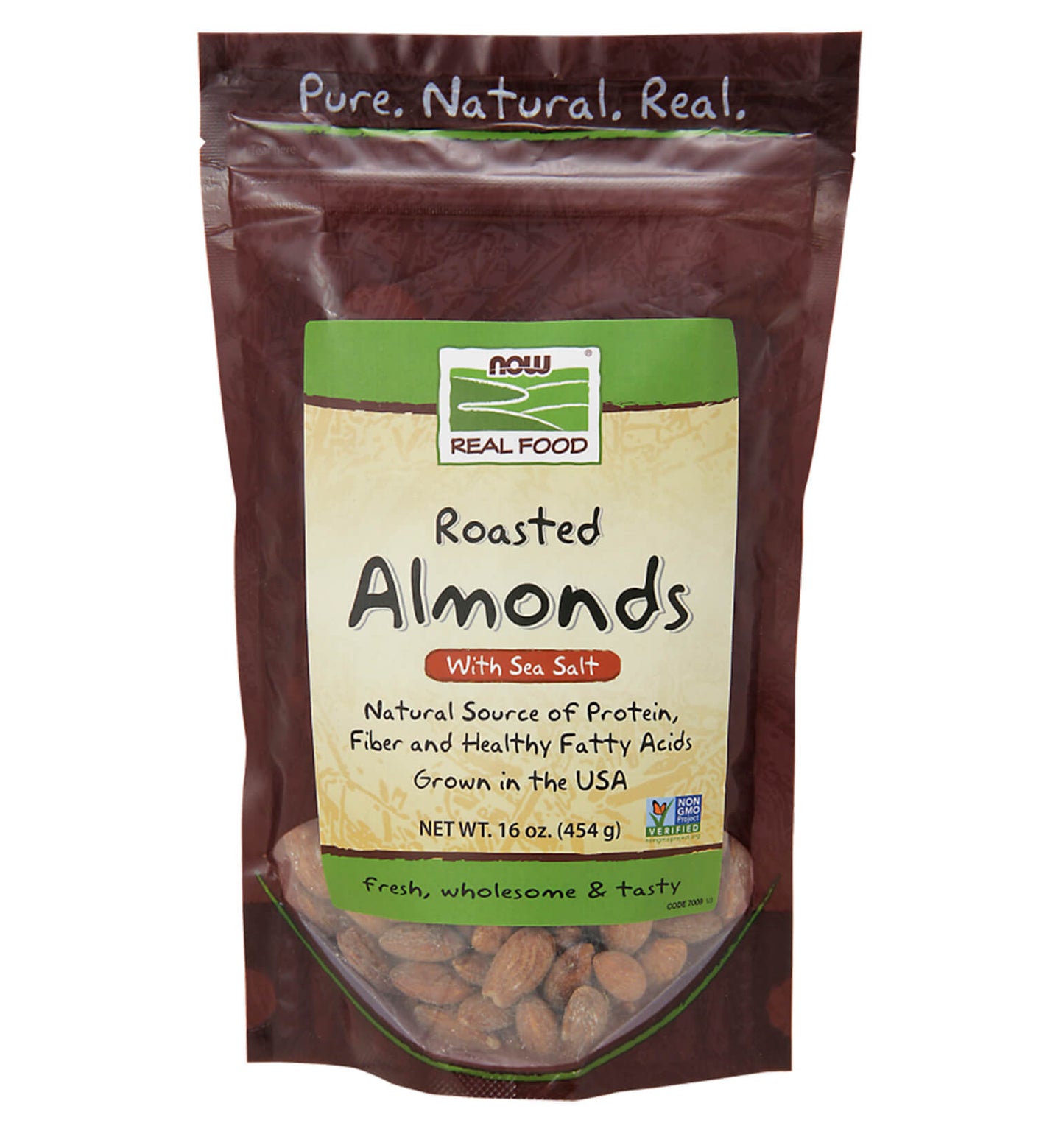 Almendras Tostadas, con Sal de Mar, 454 gr.