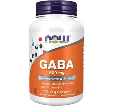 Gaba y Vitamina B6, Apoyo al Sistema Nervioso 500 mg. 100 cáps veganas