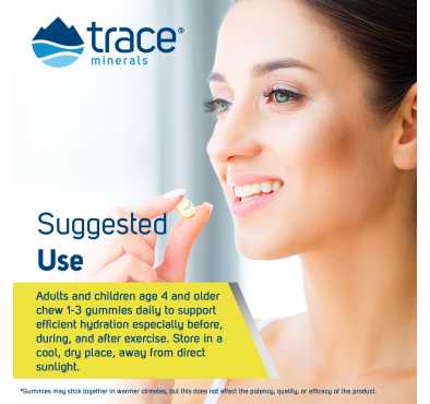 Electrolitos y Estamina en gomitas sabor Lima Limón. 90 gomitas