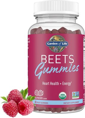 Garden of Life Gomitas de Betabel soporte Vida Activasabor Frambuesa. 60 Gomitas