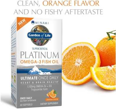 Garden of Life Minami, Omega 3 Platinum, una diaria. 30 cápsulas blandas