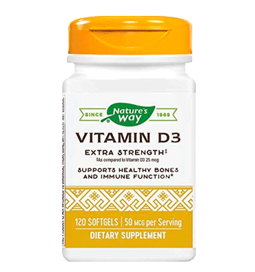 NATURE'S WAY, Vitamina D3, 50 mcg, 2000 IU, 120 Softgels