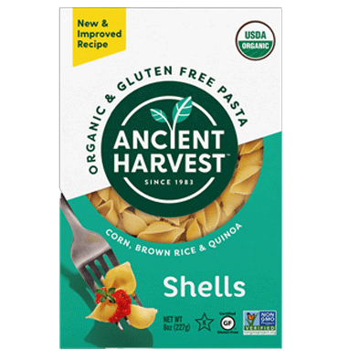 Organic and Gluten Free Pasta Shells, 226 gr.