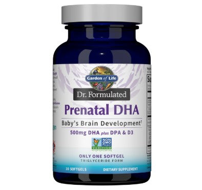 Garden of Life Dr. Formulated, Omega 3 Prenatal. 30 vcap