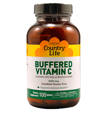 Vitamina C Buffered 1000 mg. 100 y 250 tabs