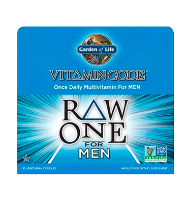 Multivitamínico Raw One Hombre, 1 Diario. Energía, Próstata, Probióticos, Enzimas. 30 cáps veg