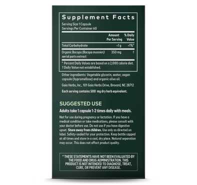 Bacopa, 60 Vegan Caps