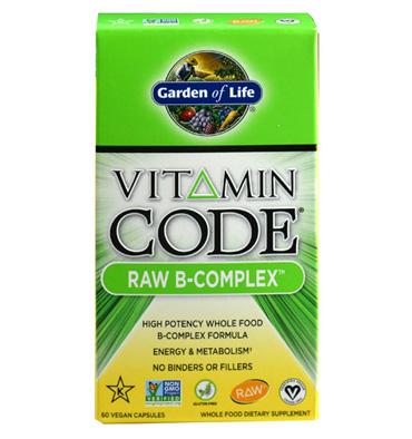 Garden of Life Vitamin Code, Complejo de Vitamina B. 60 Vcaps.