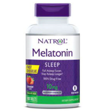 Melatonina de Rápida Disolución sabor Fresa 10 mg. 60 tabs.