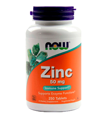 Zinc 50 mg, Soporte Inmunne. 250 tabs