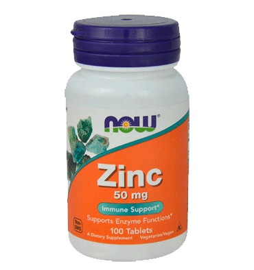 Zinc 50 mg, Soporte Inmunne. 100 tabs