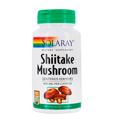 SOLARAY, Hongo Shiitake, 600 mg, 100 caps